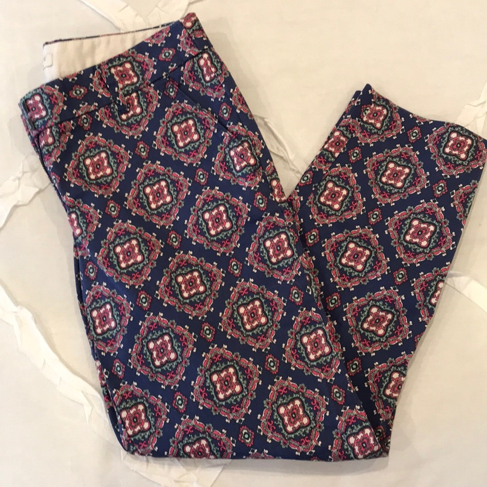J. Crew Womens Size 0 City Fit Chino Pants Ankle Straight Leg